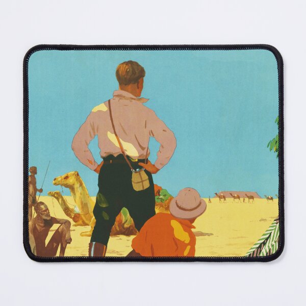 Item preview, Winter Tours to CENTRAL AUSTRALIA 1940 Australian Railways Vintage Travel Poster by Trompf designed and sold by retroposters.