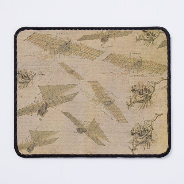 Item preview, Vintage airplane flying machine design. designed and sold by madhatdesigns.
