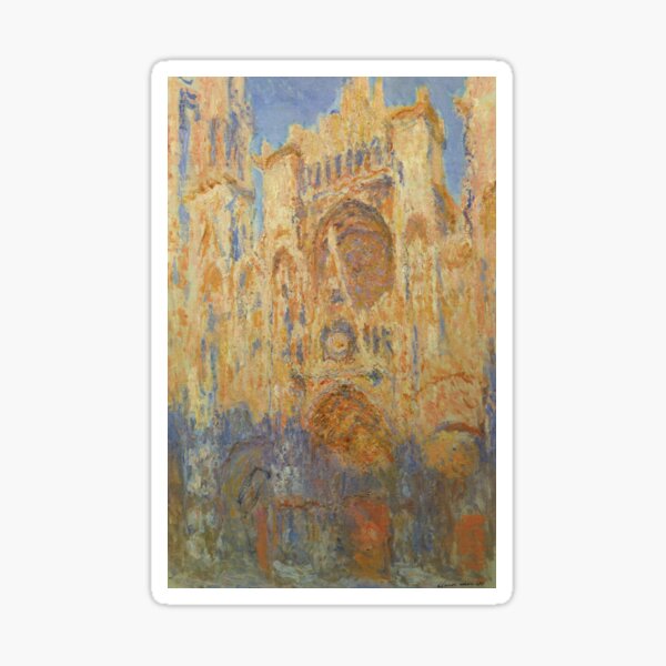 Aperçu de l'œuvre Cathédrale de Rouen : Façade, Soleil (1892) - Claude Monet créée et vendue par SALON DES ARTS.