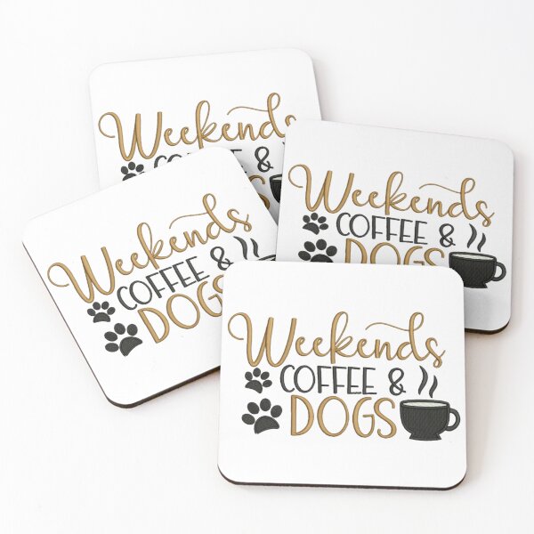Item preview, weekends coffee and dogs designed and sold by Thehecticstore.