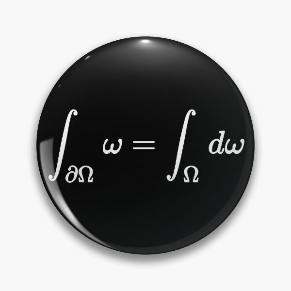 Item preview, generalised Stokes theorem equation dark version designed and sold by NoetherSym.