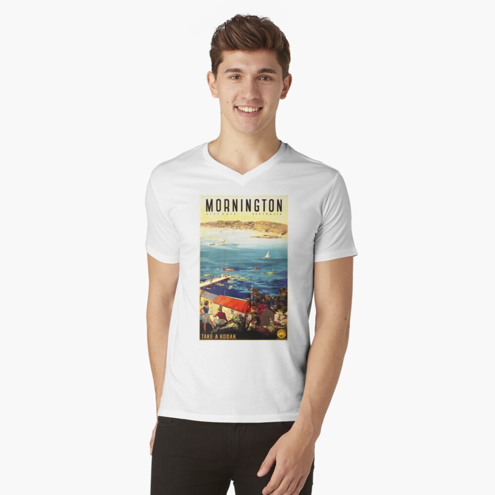 Item preview, V-Neck T-Shirt designed and sold by retroposters.
