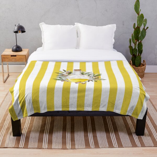 Item preview, Olive Oil Glass on Yellow and White Vertical Stripes designed and sold by HiddenPuppets.