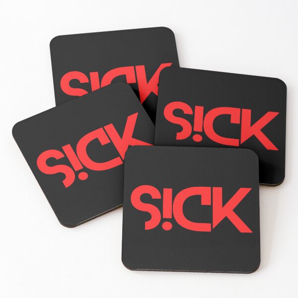 Item preview, Sickick Sick Kick S!ck!ck Red designed and sold by tshirtsandme.