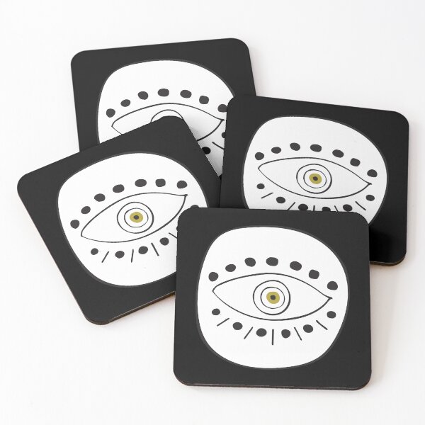 Item preview, White Evil Eye Circle "Focus" designed and sold by Mystikaa.