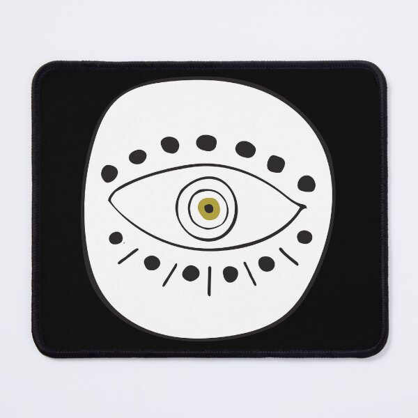 Item preview, White Evil Eye Circle "Focus" designed and sold by Mystikaa.