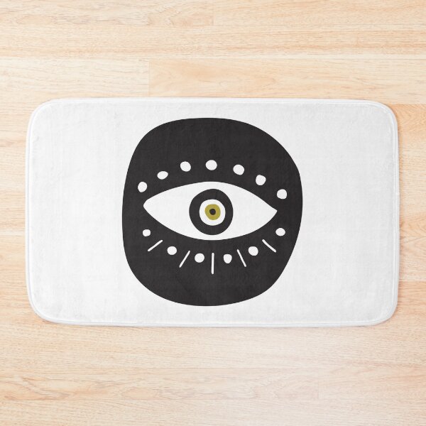 Item preview, Black Evil Eye Circle "Power" designed and sold by Mystikaa.