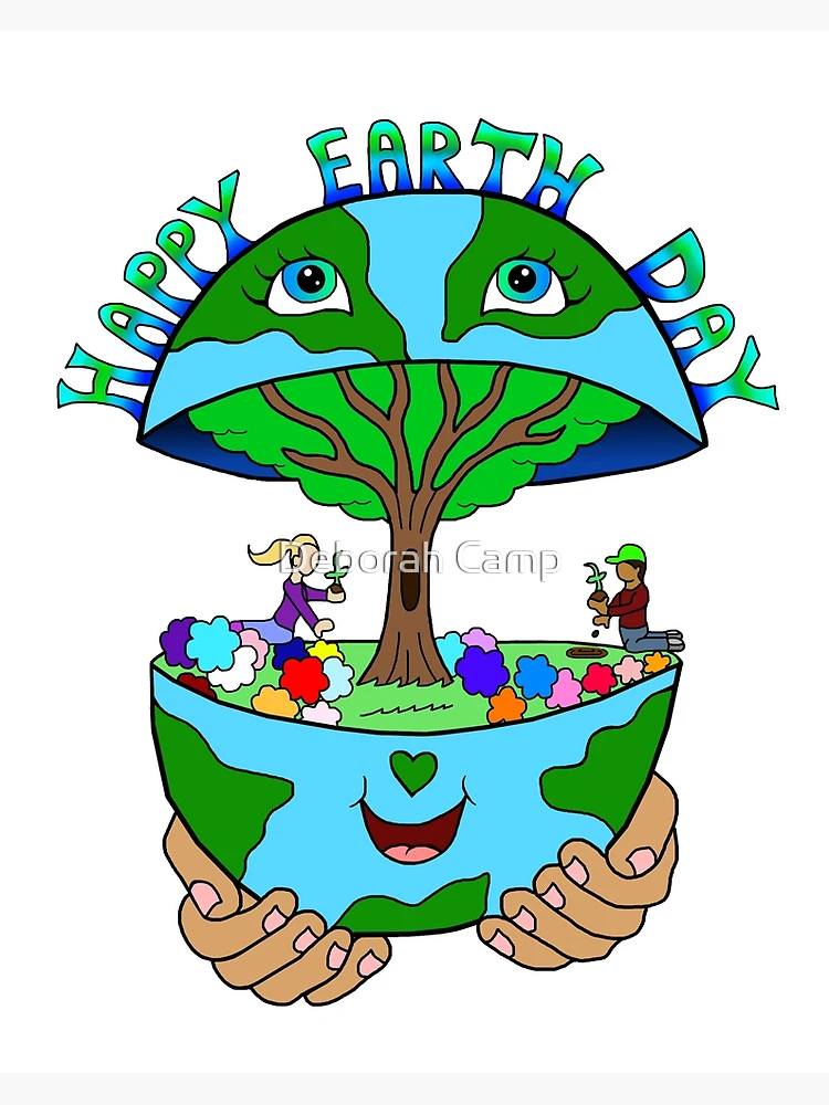 Earth day poster stock vector. Illustration of celebrate - 51779060