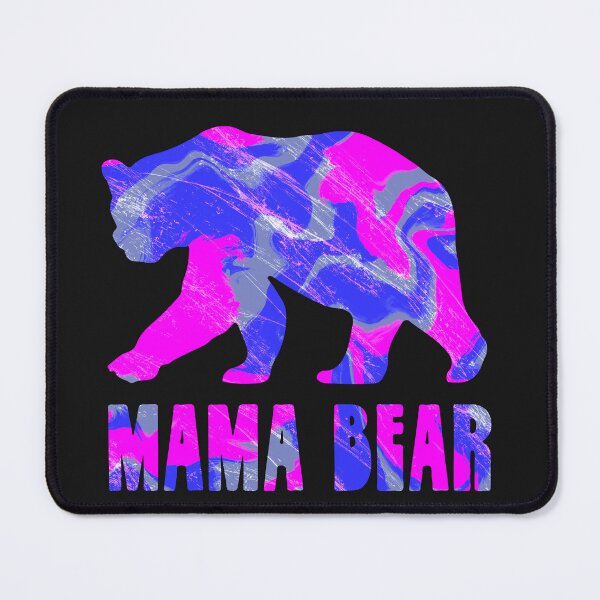 Item preview, Mama Bear Silhouette Hot Pink Abstract designed and sold by AMSonArt.