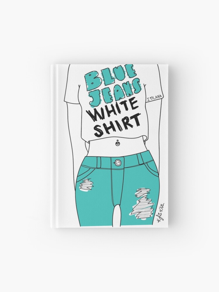 blue jean white shirt