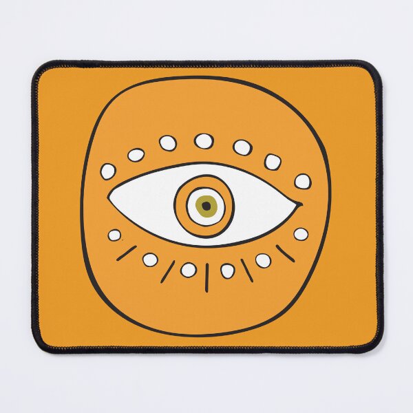 Artikelvorschau, Orange Evil Eye Circle "Glück" entworfen und verkauft von Mystikaa.