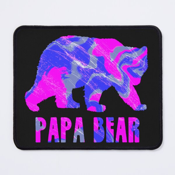 Item preview, Papa Bear Silhouette Hot Pink Abstract  designed and sold by AMSonArt.