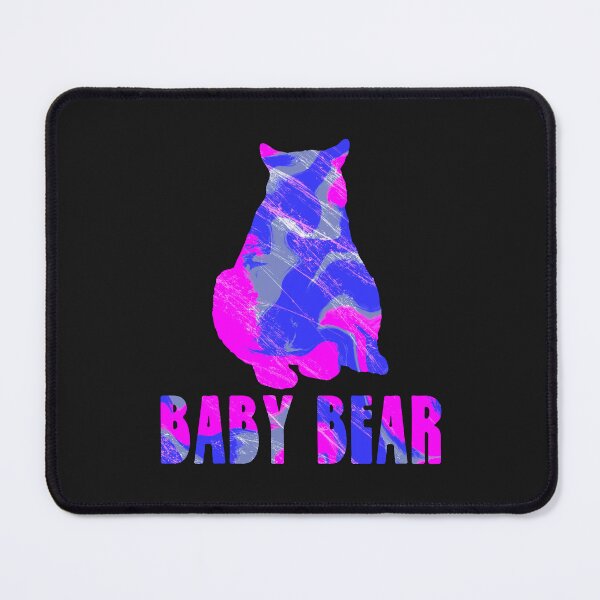 Item preview, Baby Bear Silhouette Hot Pink Abstract  designed and sold by AMSonArt.