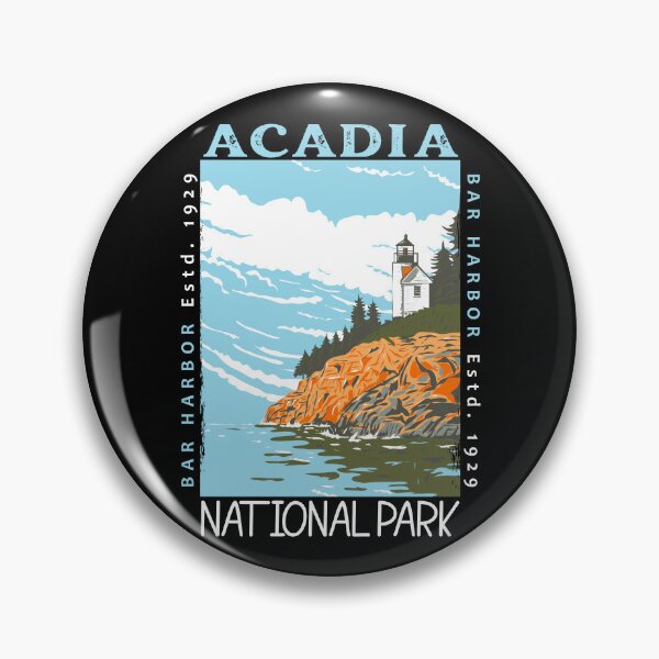 Item preview, Acadia National Park Bar Harbor Lighthouse Maine Distressed designed and sold by KrisSidDesigns.