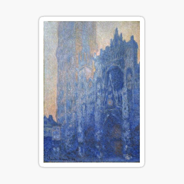 Item preview, Rouen Cathedral: Facade and Albane Tower, Dawn (1894) - Claude Monet designed and sold by SALON DES ARTS.