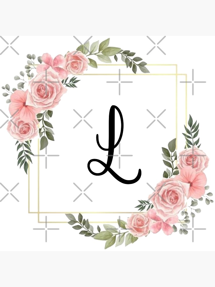 Gold Luxury V and L, VL Letter Initial Logo Icon, Monogram Floral