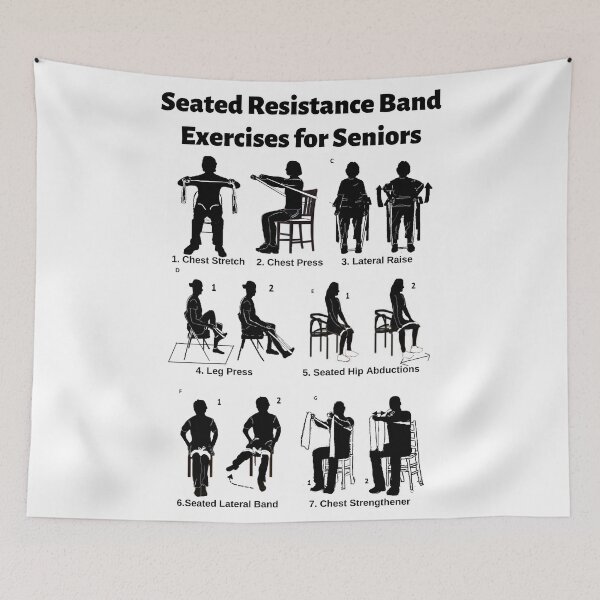 Item preview, 7 Seated Resistance Band Exercises for Seniors designed and sold by Caregiverology.