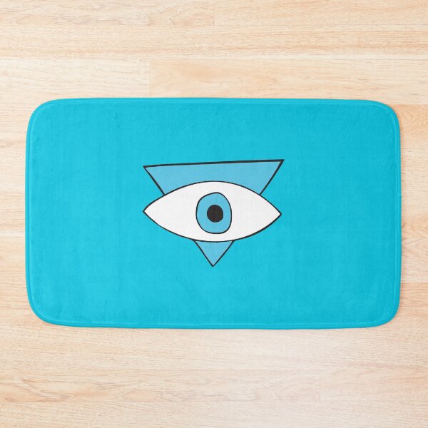Item preview, Light Blue Evil Eye Triangle "Peace" designed and sold by Mystikaa.