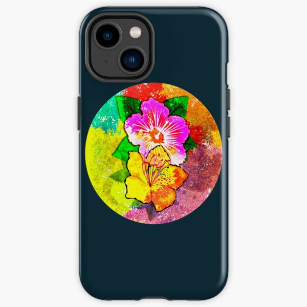 Hibiscus Love Pop Socket iPhone Tough Case