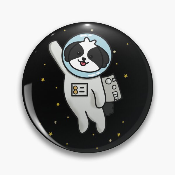 Item preview, Space black and white shih tzu designed and sold by galax-C.