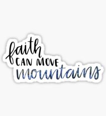 Pegatina la fe puede mover montañas
