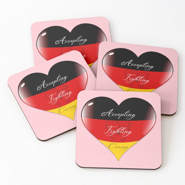 Item preview, Love - Accepting Fighting Caring designed and sold by DigitalArtTrend.