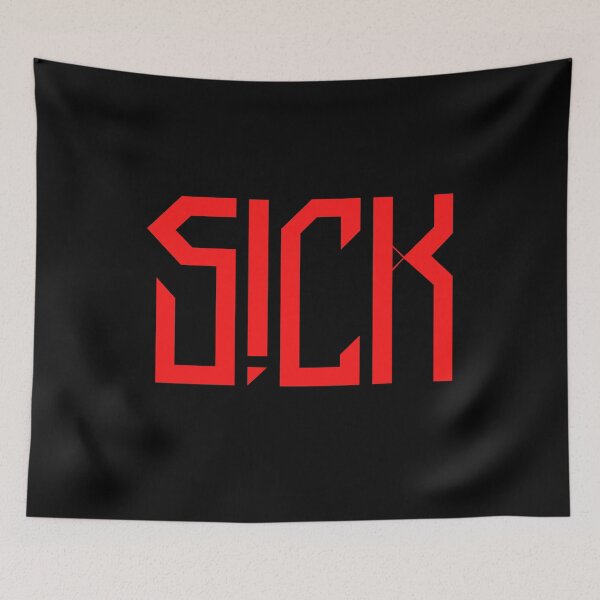 Item preview, Sickick Sick Kick S!ck!ck Red designed and sold by tshirtsandme.