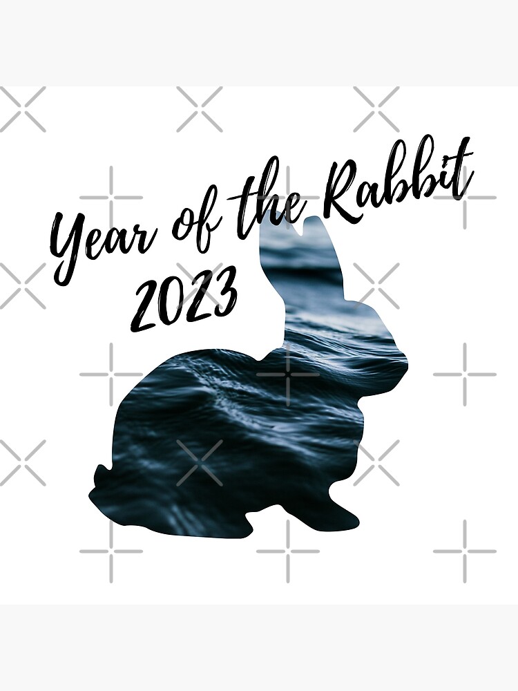 "Year of the Rabbit 2023 Black Water Rabbit" Poster for Sale by Webby