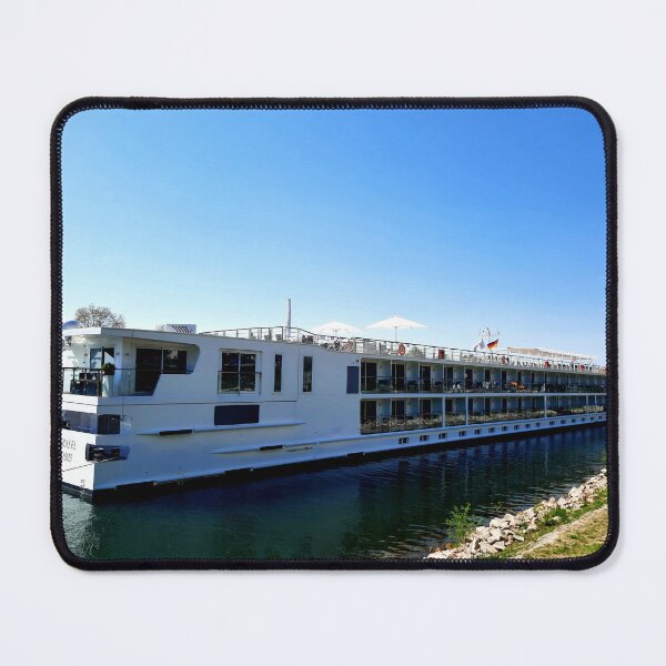 Item preview, River and River Cruise Ship in Breisach am Rhein designed and sold by Dreammkd.