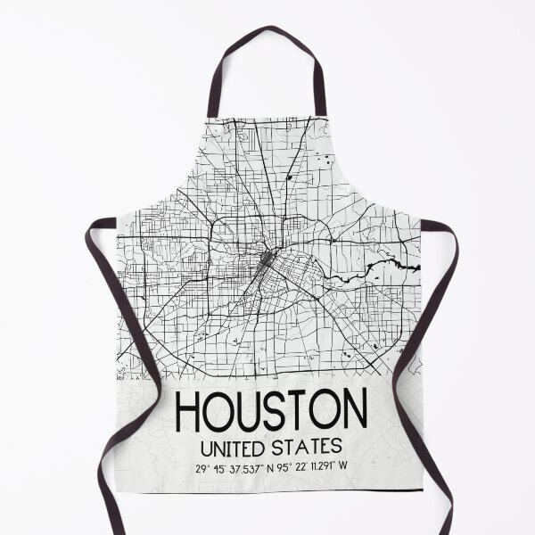Item preview, HOUSTON TEXAS MAP MONOCHROME WHITE designed and sold by lukas69graphic.