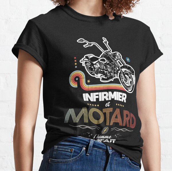 Shut up & ride - T-shirt homme - Motard squelette spiral