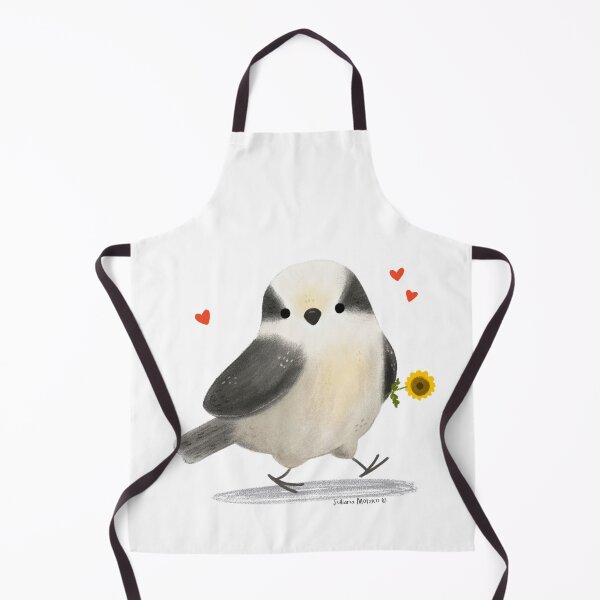 Item preview, Gray Jay bird with a sunflower designed and sold by julianamotzko.