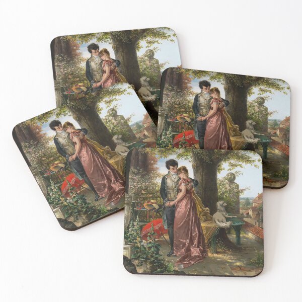 Item preview, Lovers in the Garden by Carl Wilhelm Herpfer designed and sold by AestheticsXarts.