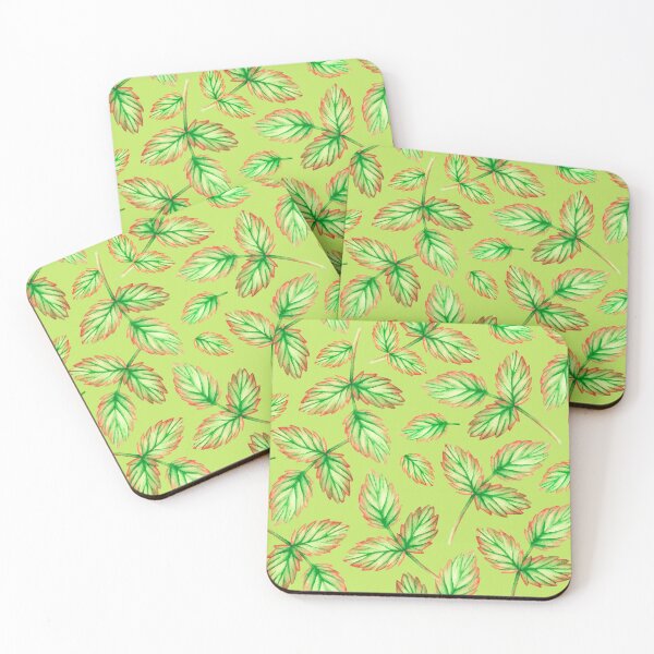 Item preview, Green leaf pattern. Watercolor drawing. designed and sold by Trilisti.