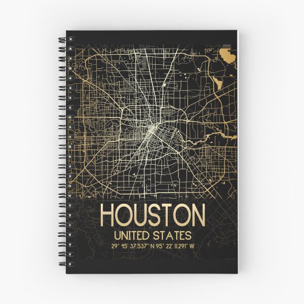 Item preview, HOUSTON TEXAS MAP MONOCHROME GOLD designed and sold by lukas69graphic.