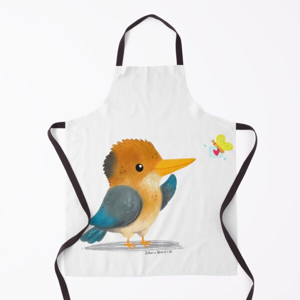 Item preview, Yellow Billed Kingfisher receiving a love note from a butterfly designed and sold by julianamotzko.
