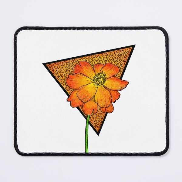 Item preview, Sulphur Cosmos Triangle Illustration designed and sold by Art by Sylph.
