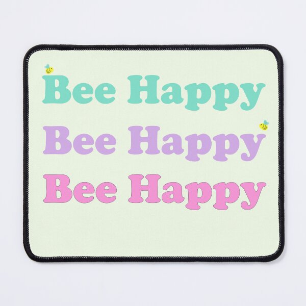 Item preview, Bee Happy, be happy pun, positive sentences designed and sold by Nini's Designs.