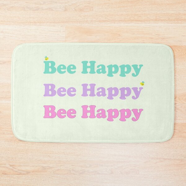 Item preview, Bee Happy, be happy pun, positive sentences designed and sold by Nini's Designs.