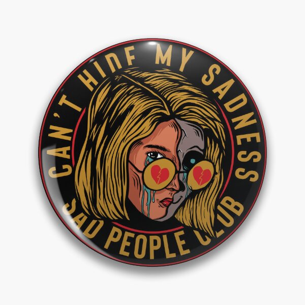 Emo Nite Sad AF Balloon Enamel Pin