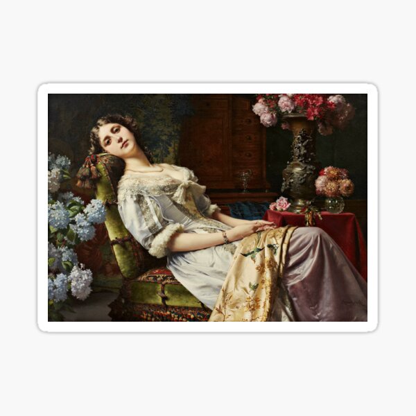 Item preview, Resting Beauty by Władysław Czachórski designed and sold by AestheticsXarts.