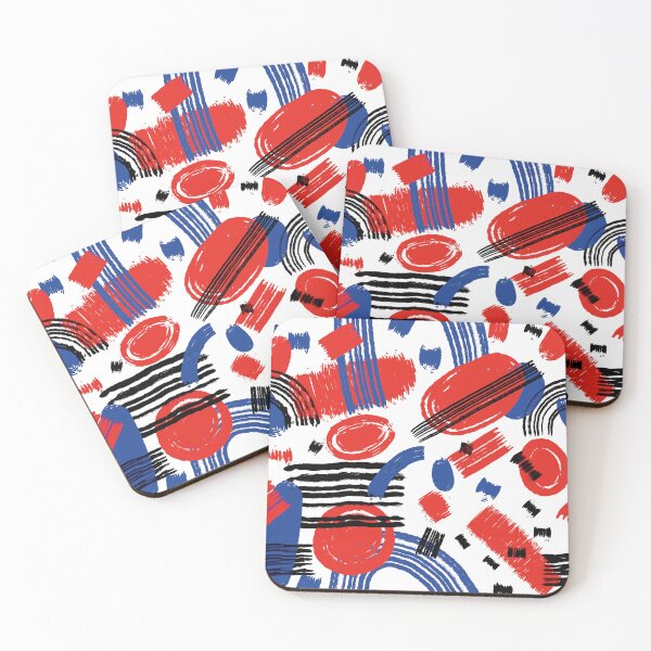 Item preview, Abstract pattern with  color blocks and stripes designed and sold by hmorena.