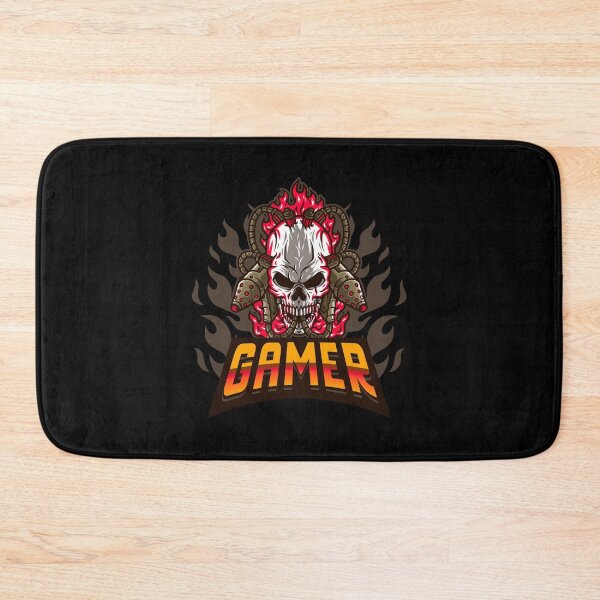 Item preview, Gamer with Skull Themed Flamethrower designed and sold by PRIVARSHU.