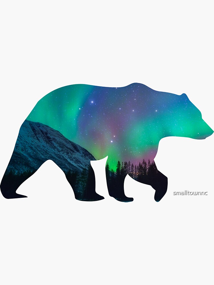 Northern Lights Bear by smalltownnc