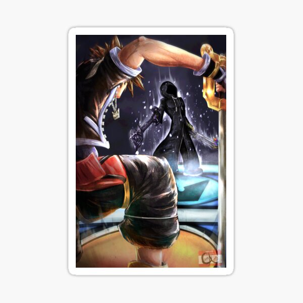Vista previa del artículo con la obra «Sora contra Roxas (Kingdom Hearts 2)», diseñado y vendido por Christopher Adcock.