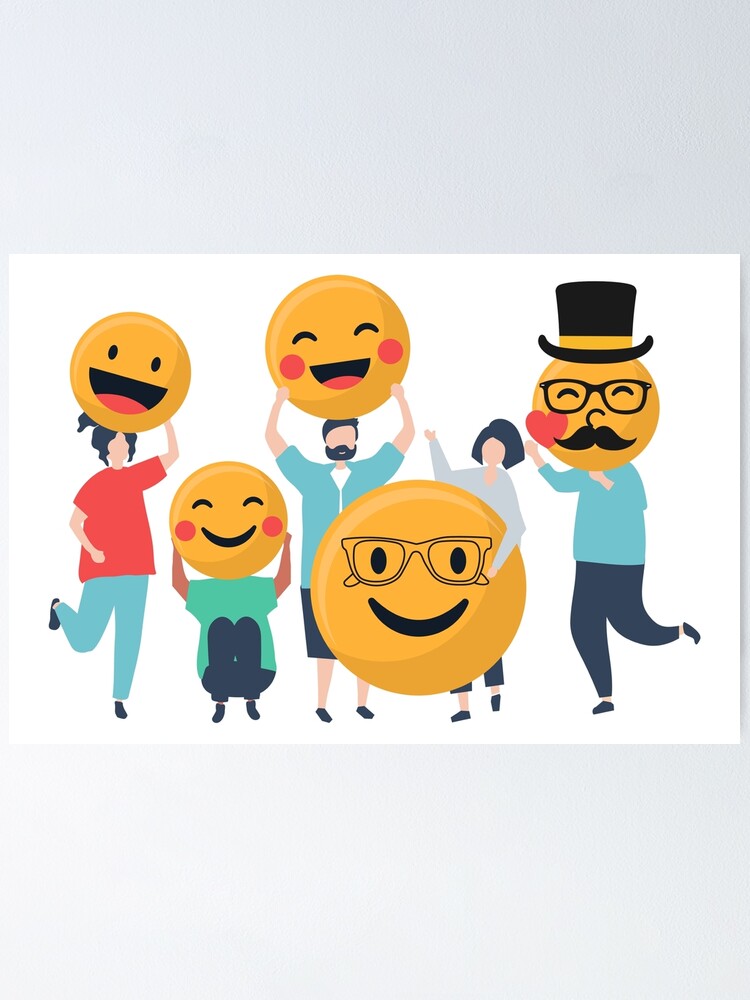 "Laughing emojis " Poster for Sale by Revella Redbubble