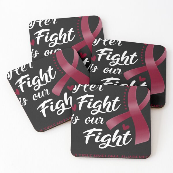 Item preview, Her Fight is Our Fight Multiple Myeloma Awareness Support Multiple Myeloma Warrior Gifts T-Shirt designed and sold by EskilIvarsson.