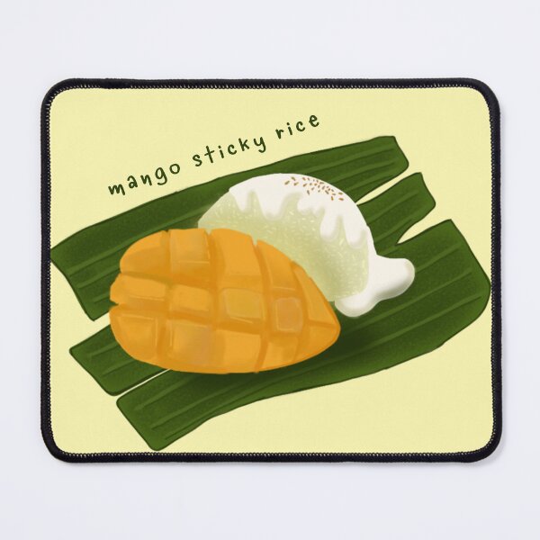 Item preview, Mango sticky rice on banana leaf designed and sold by PearlEleven.