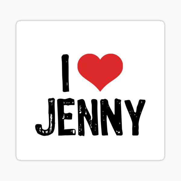 Item preview, Ich liebe Jenny designed and sold by The "I Love Everything" Shop.