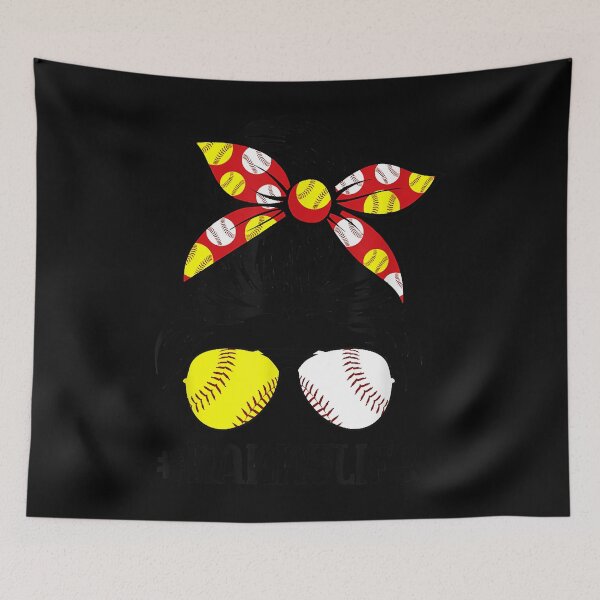 Item preview, Nanny Life Messy Bun Softball Baseball Funny Mother's Day T-Shirt designed and sold by gladttkeal.